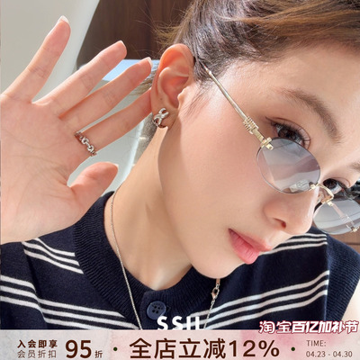 Vita Planet买手店 韩国品牌SSIL正品 X耳环小众设计高级感耳钉女