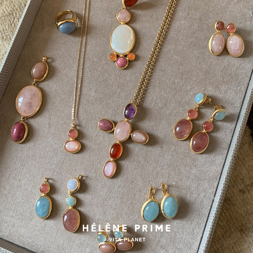 HELENEPRIME法国法式天然石项链