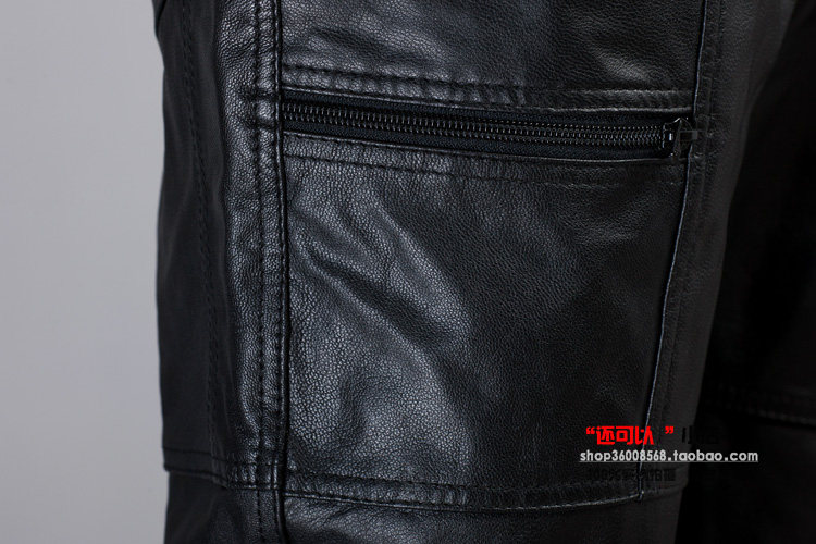 Pantalon cuir homme pantalons fuselés SHENGJIA - Ref 1482221 Image 4