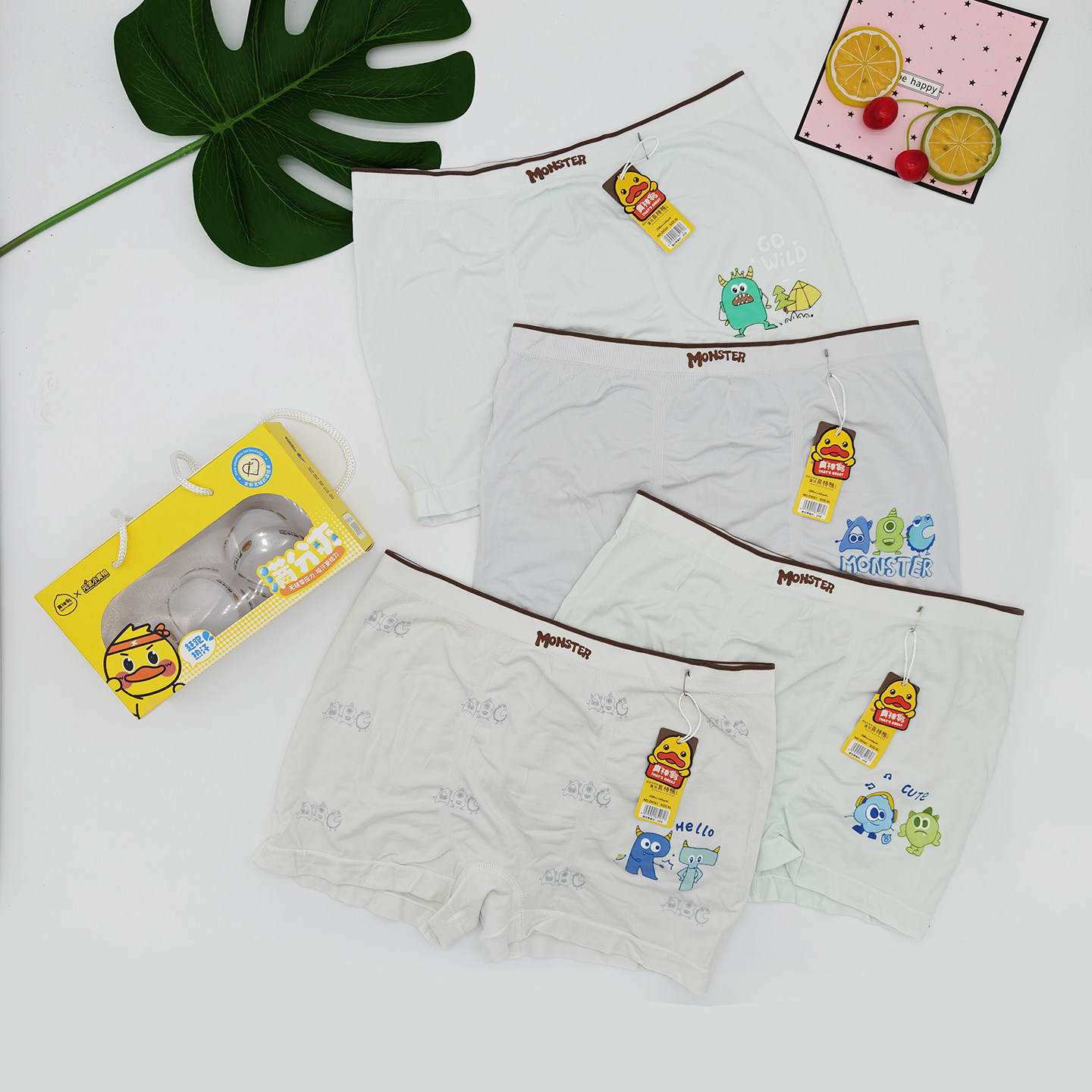 4条装 真棒鸭儿童内裤蚕丝裆3A抑菌莫代尔透气舒适中大童平角短裤,女士内衣/男士内衣/家居服,男平角内裤,淘宝优惠券,粉丝福利购,淘宝优惠卷