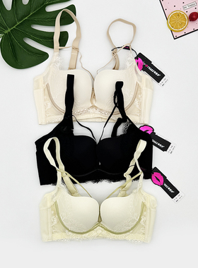 新款诱芭沙内衣女小胸聚拢显大薄款AB杯收副乳调整型文胸罩32071