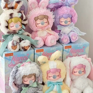 rolife若来Nancie二代闪光毛绒小兔公仔搪胶系列盲盒潮玩 新品
