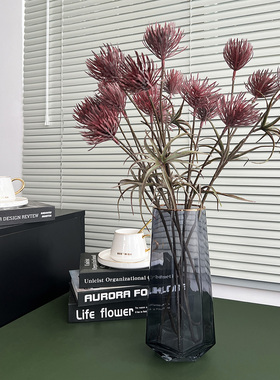 高级感罗马帝紫菊 仿真花玄关民宿客厅 情绪价值软装花艺摆件饰品