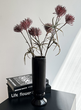 【SANMU花巷】紫色蟹爪菊假花家居玄关客厅桌摆仿真花高级感逼真