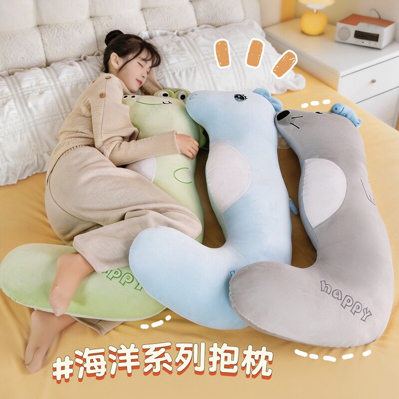 可爱海洋系列卡通U型枕护颈枕头办公室午睡靠枕旅行便携颈椎保护a