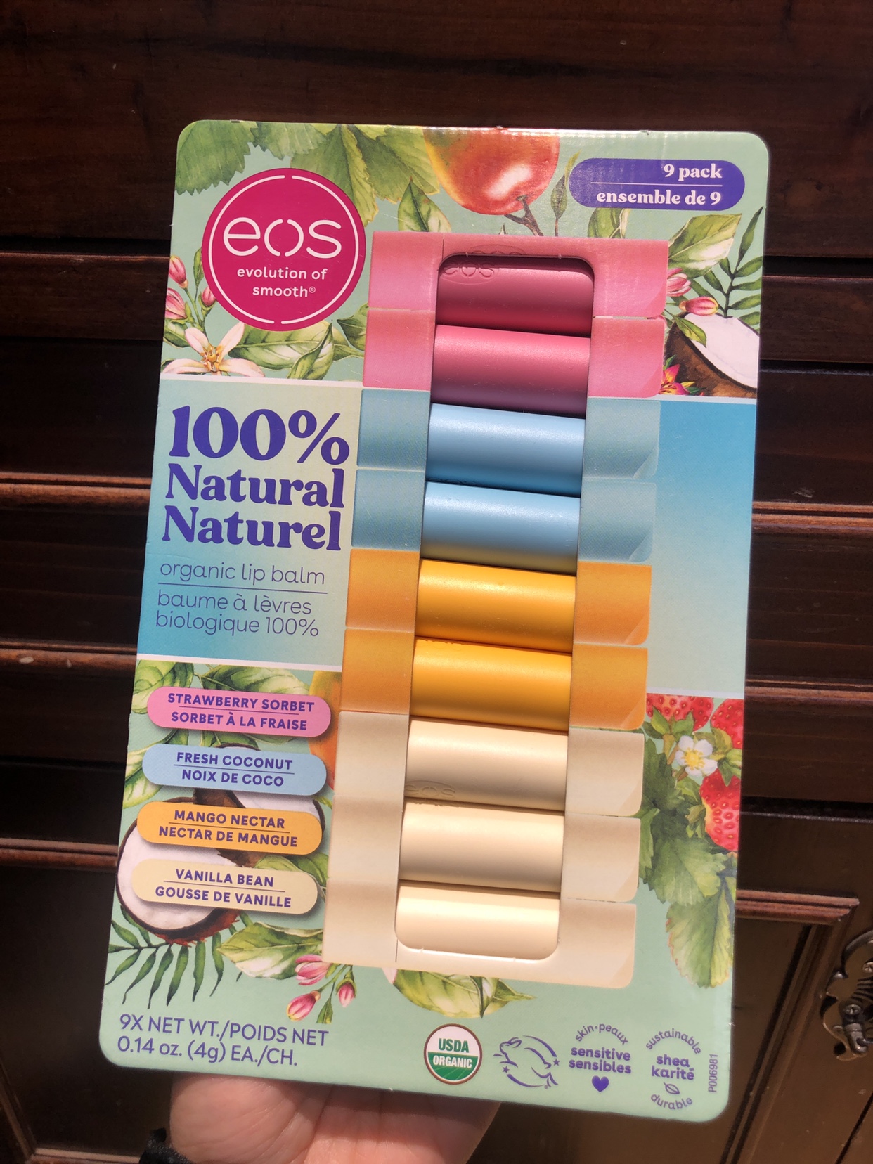 EOS润唇膏9支装 国内现货保湿滋润新包装