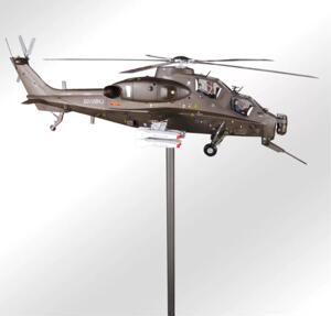 1:12武装直升机合金属 武直十动态飞机模型 直10 军事礼品包邮