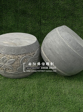 圆形复古石头底座定制