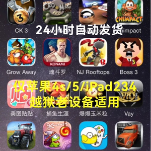 iPhone4s越狱老设备iOS6专用休闲游戏iPhone5iPad234苹果手机可用