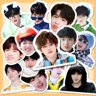 216张时代少年团大头贴明星海报周边贴纸贴画DIY手机壳行李箱防水