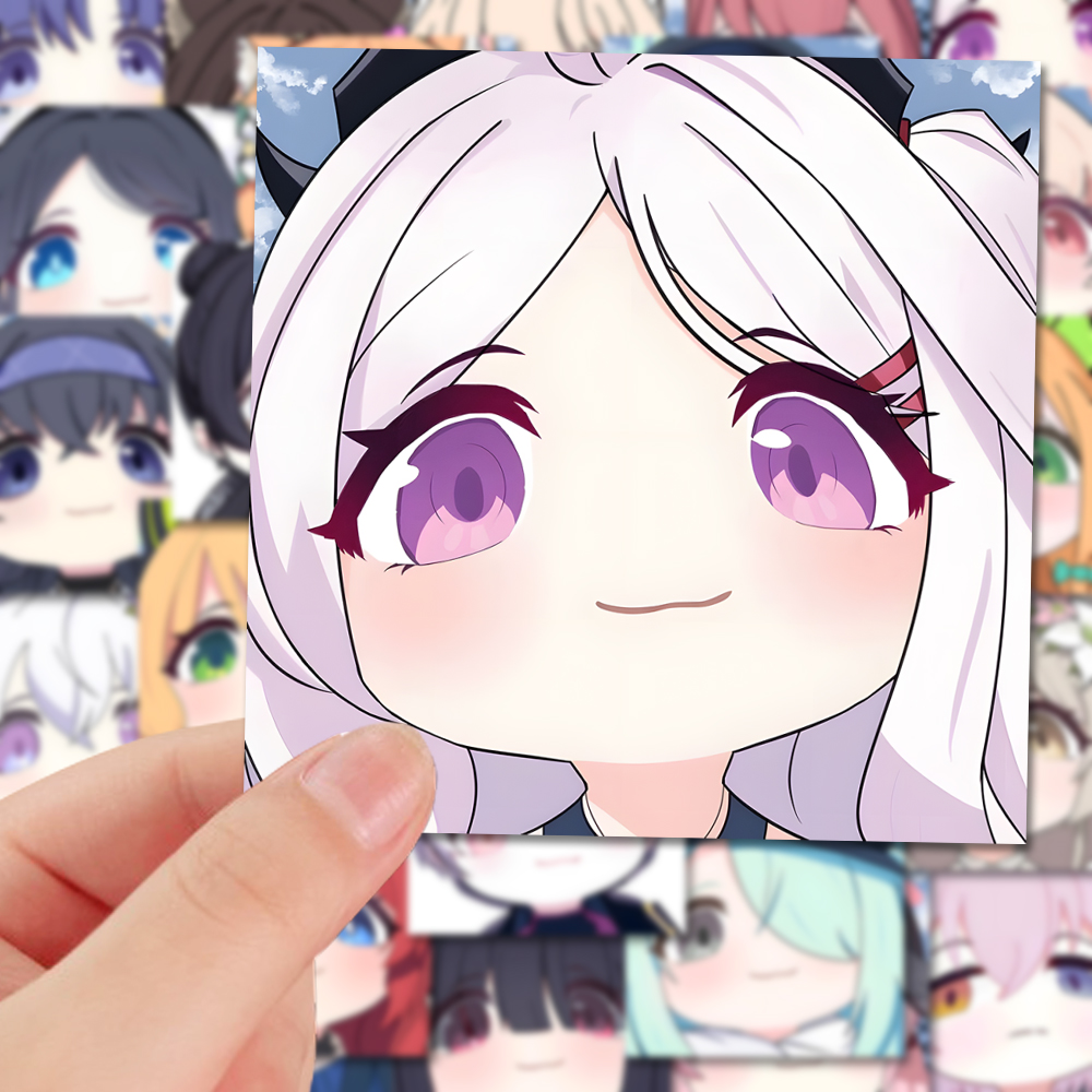 54张碧蓝档案大头表情包贴纸可爱动漫人物周边diy贴画防水不留胶