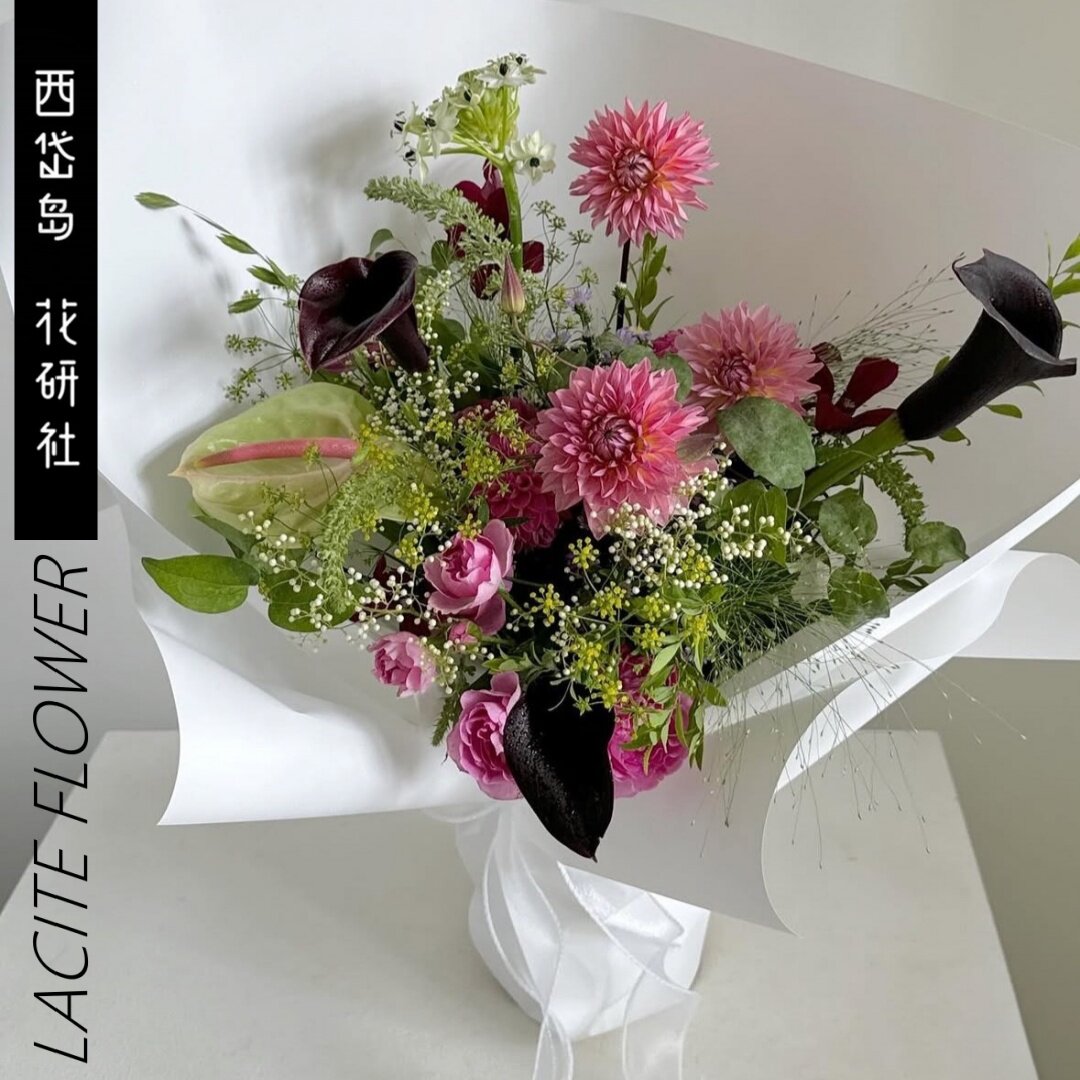 西岱岛｜北京当日配送鲜花大丽花海宇生日礼物祝福手捧花束