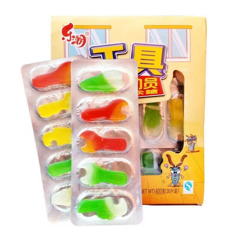 乐潮工具总动员果味软糖综合口味橡皮糖80后怀旧零食玩具糖果包邮