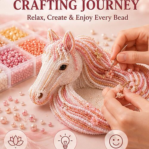 跨境DIY Beaded Horse Mane Catchall Tray Kit马鬃猫爪托盘套件