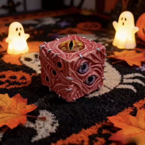 新品Eye of Destiny Dice 命运骰子之眼万圣节装饰品树脂摆件桌面