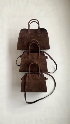 进口原皮马鞍皮 荔枝纹牛皮 麂皮 Margaux12 15 17 托特包女包