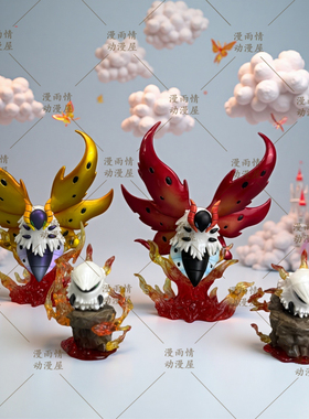 BKM宠物精灵动漫周边燃烧虫火神蛾进化组公仔潮玩手办二次元模型