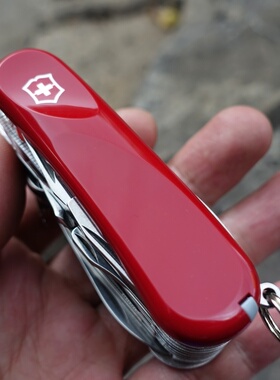 现货85mm中型多功能瑞士军刀2.5393.SE进生代S54红色户外BC生存刀