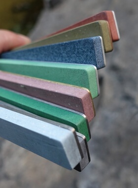 进口NANIWA龙虾高性能烧结砥石金属底座磨刀石户外便携150*20*6mm