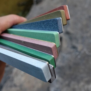 进口NANIWA龙虾高性能烧结砥石金属底座磨刀石户外便携150*20*6mm