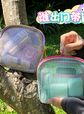 便携外出化妆包 口红耳机数据线收纳袋 内胆小包小型迷你小杂物女