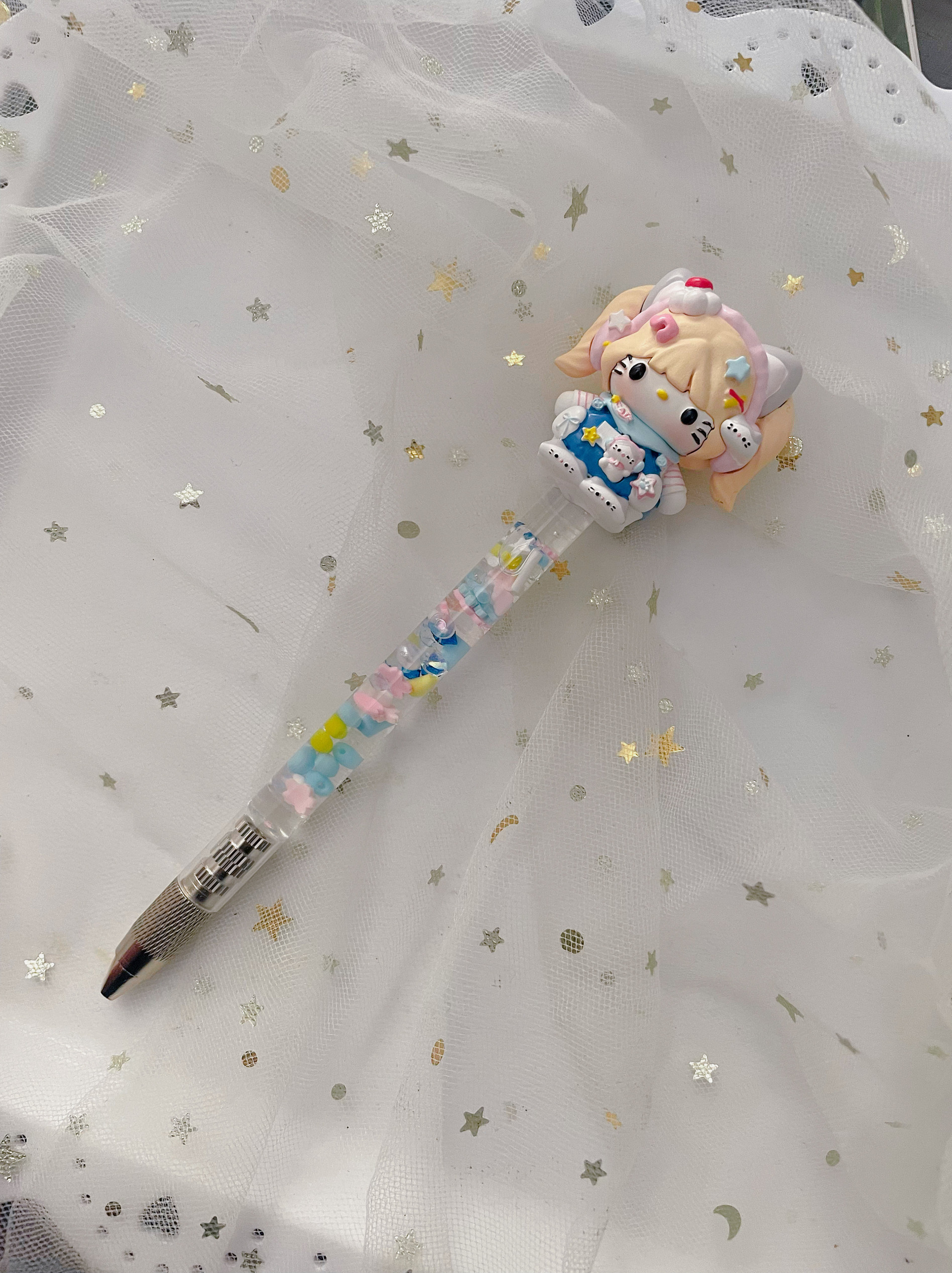 原创设计流沙笔ins可爱笔刀正版萌粒笔中性笔kitty学生礼物
