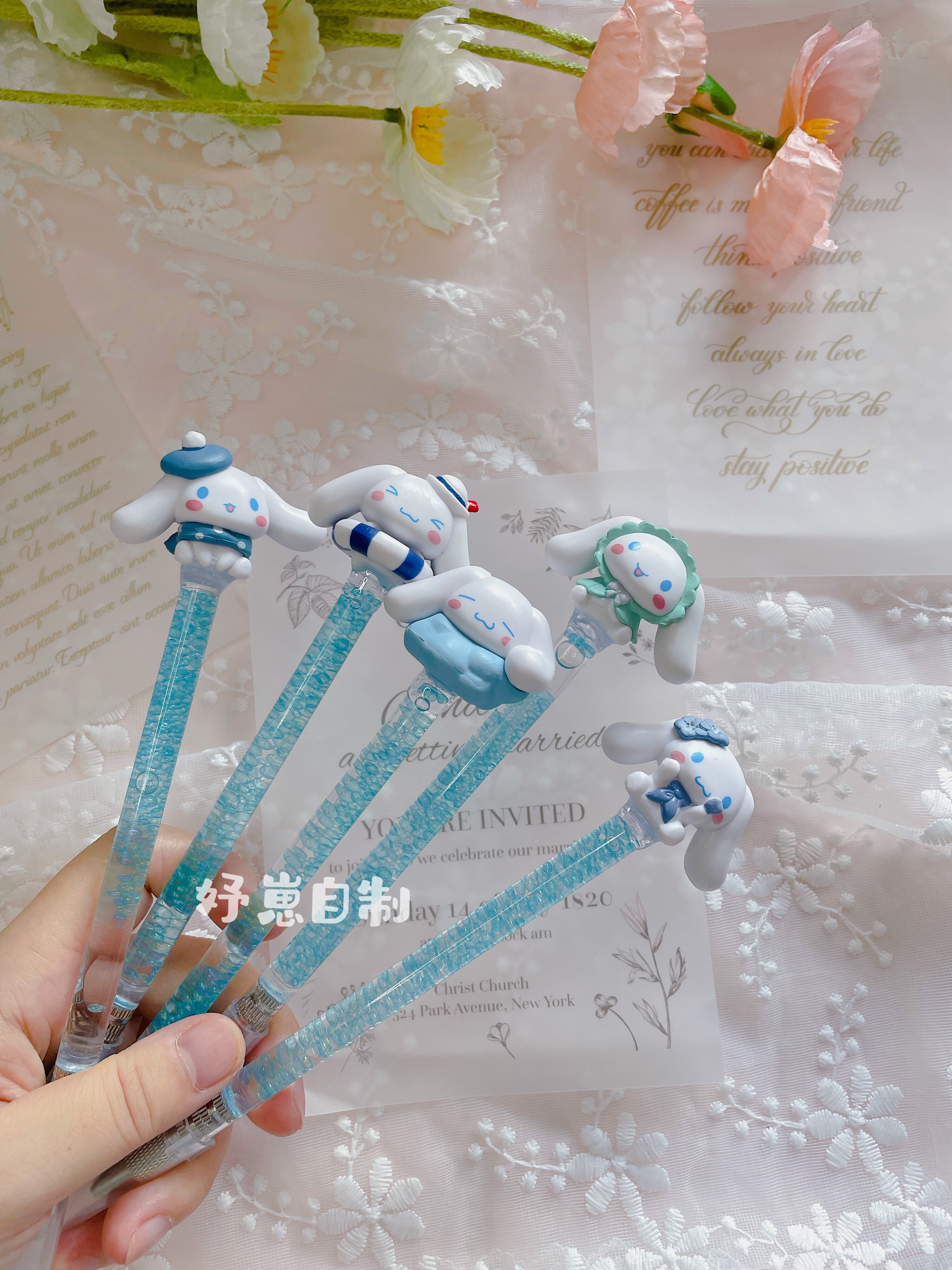 妤崽自制 玉桂狗流沙笔刀 高颜值可爱手帐刻刀 橡皮章刻刀