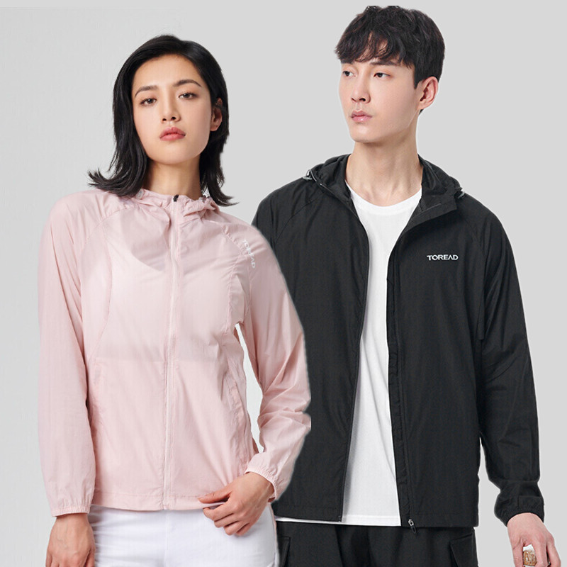 探路者皮肤衣男女春夏户外防紫外线超薄防晒衣TAEI81197/82198