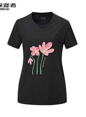 探路者短袖 春夏新款户外女式短袖T恤TAJJAM82226