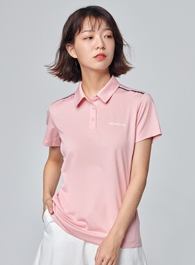 探路者短袖T恤男女款 春夏户外速干透气POLO衫TAJJ81311/82312