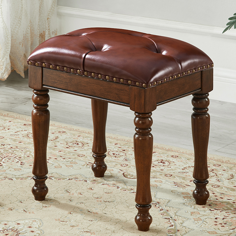 美式换鞋凳梳妆台凳古筝凳钢琴凳