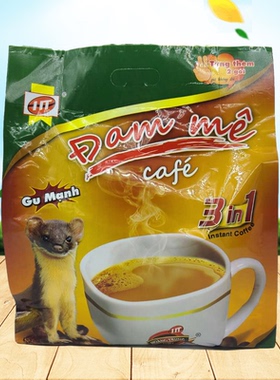 越南HOANG TRUNG黄忠DAM ME三合一猫屎速溶咖啡提神醒脑办公防困