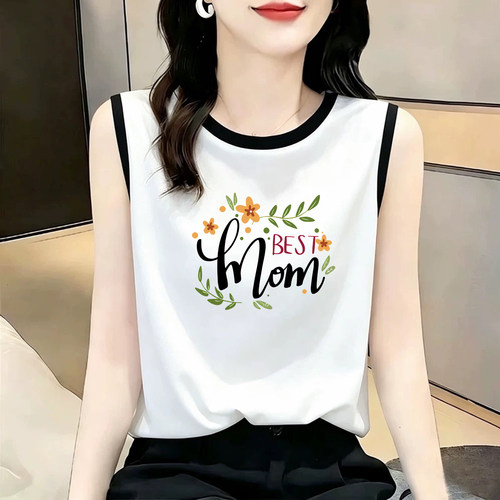 100%纯棉无袖吊带背心女