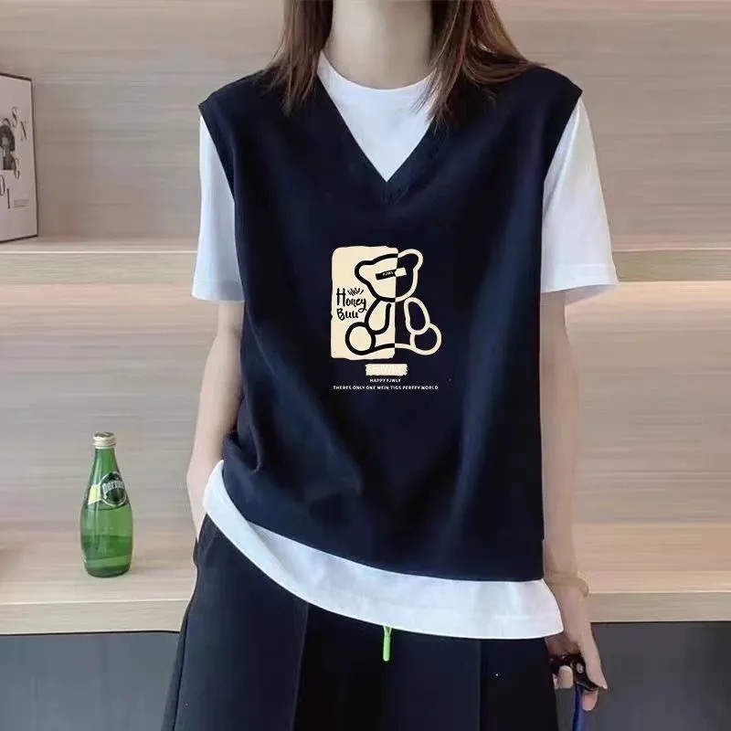 夏季文艺纯棉宽松显瘦上衣