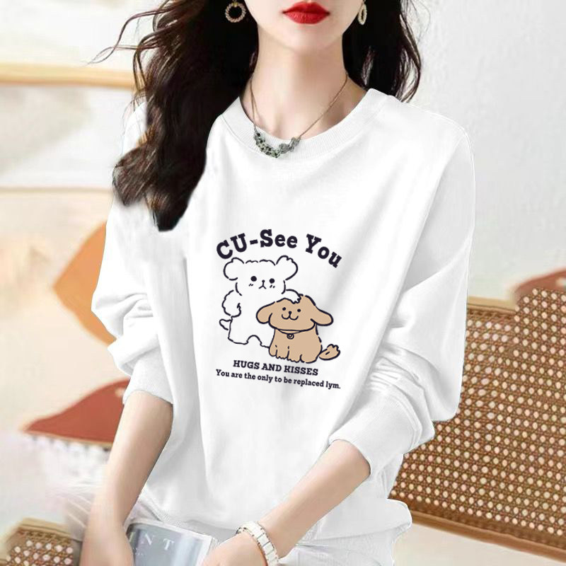 外贸清仓出口休闲文艺减龄大码胖mm显瘦卫衣女春秋季纯棉长袖上衣,女装/女士精品,大码内搭,淘宝优惠券,粉丝福利购,淘宝优惠卷