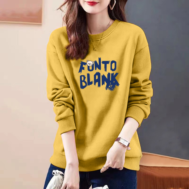 纯棉100%休闲大码印花卫衣