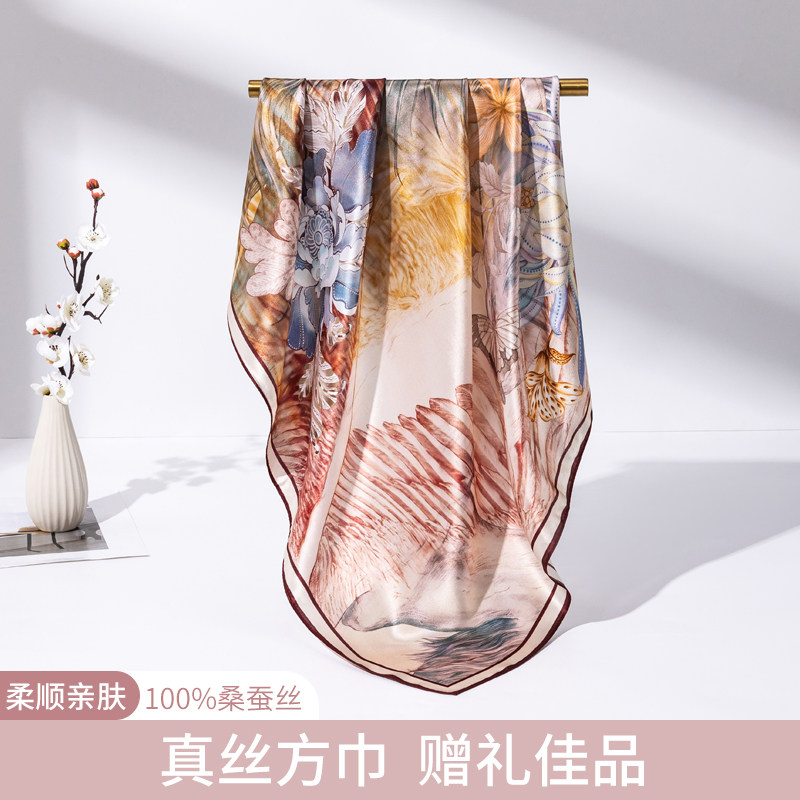 上海故事丝巾女真丝桑蚕丝妇女节礼物小方巾礼盒送妈妈长辈伴手礼