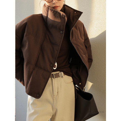 JWUNIQUE立领羽绒服加厚保暖外套