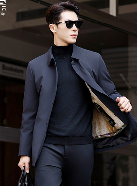 海宁派克服男士皮草翻领整貂内胆皮毛一体尼克服貂皮大衣外套商务