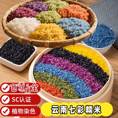 云南七彩糯米七色米五彩米