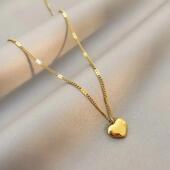 Cross Heart border Cavicle New Geometric Couple Chain shaped