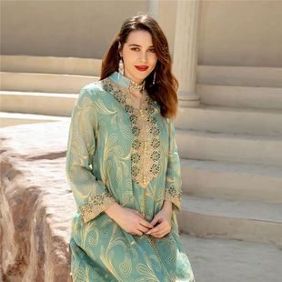 Moroccan Djellaba Women   Evening Pary Dress Jalabiya  Kafan