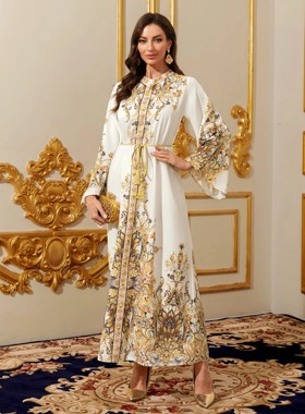 Middle Eastern Modest Maxi Dress -  Moroccan Kaftan  for Wom