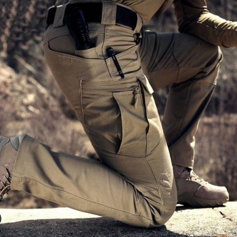 Tacitcal Pants Men Elastic Multiple Pocket Male Trousers Cas