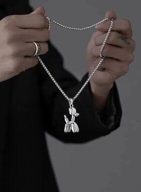 New Balloon Dog Woman Necklace Chain Long Men Necklaces Jewe