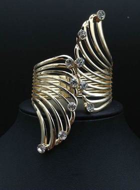 欧美时尚镶钻金属手镯女 women bracelet hand catenary jewelry