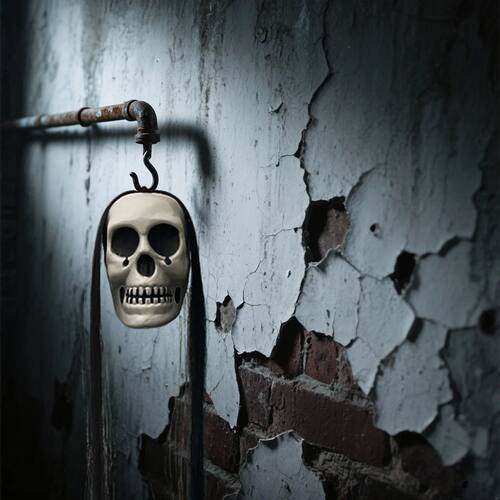 1PCS Horror Ghost Decoration Pendant, Halloween Prop with LE