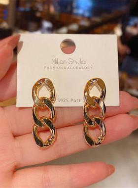 Women Tassels Chain Earring Unusual Earrings Fashion Drop Ea