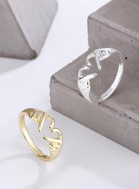 Romantic Hands Than Heart Couple Ring For Women Men Wedding