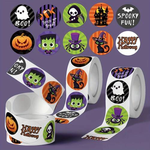 500pcs Halloween er Roll Spooky PVC Phone Cases Halloween Pa
